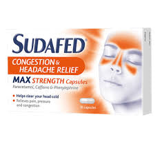 Sudafed Congestion & Headache Relief Max Strength