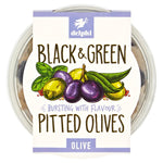 Delphi Black and Green Pitted Olives