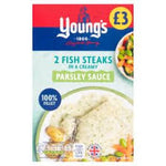 Young’s 2 Fish Steaks in a Creamy Parsley Sauce