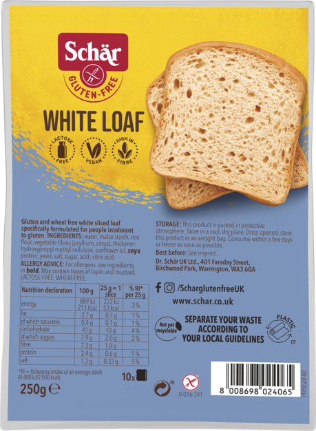 Schar Gluten Free White Loaf