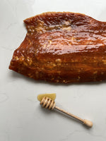 Hot Smoked Salmon with a Honey Glaze