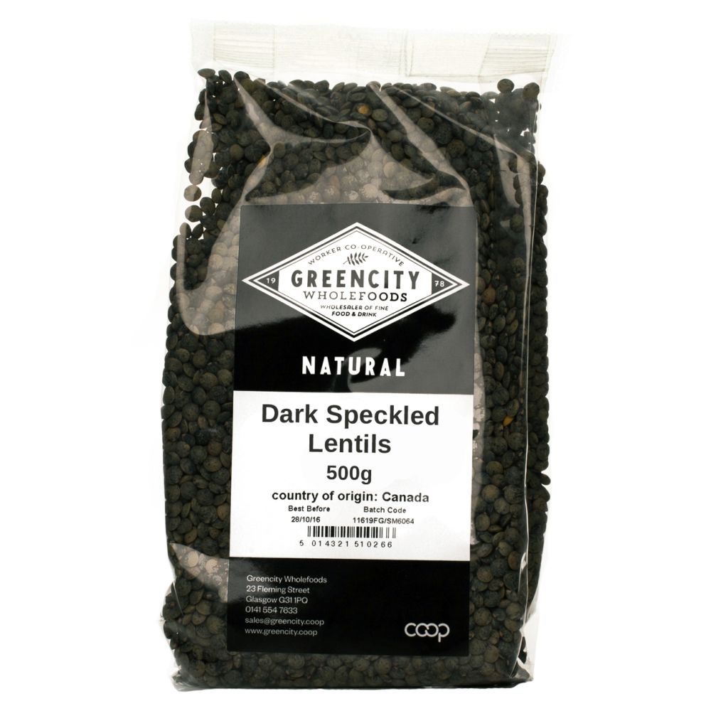 500g Dark Speckled Lentils