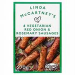 Linda McCartney’s Frozen Vegetarian Red Onion & Rosemary Sausages